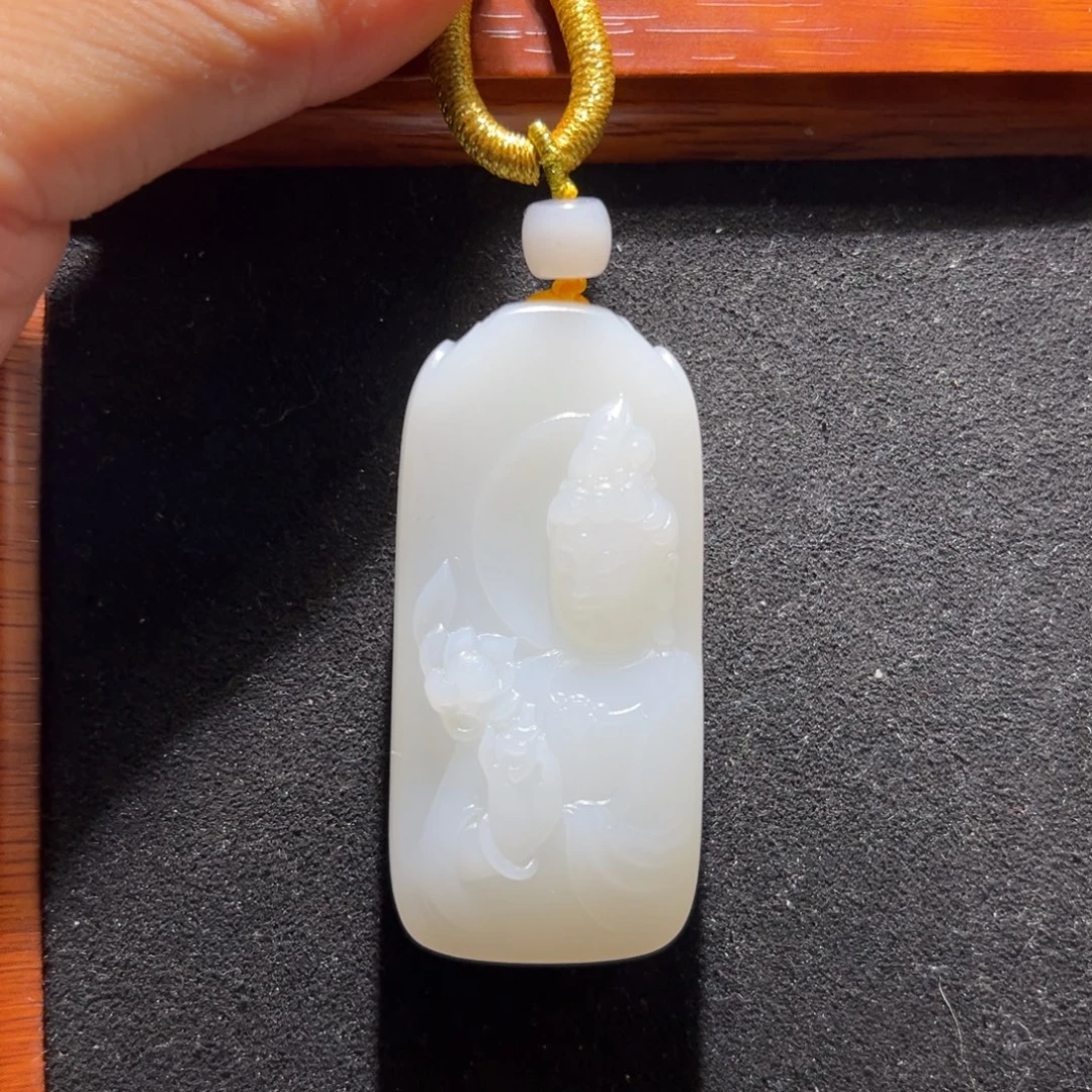 和田玉未镶嵌吊坠(不含链)M2-100