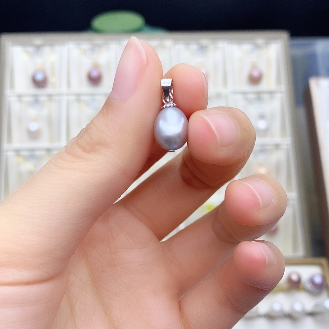 淡水珍珠吊坠(不含链)合金