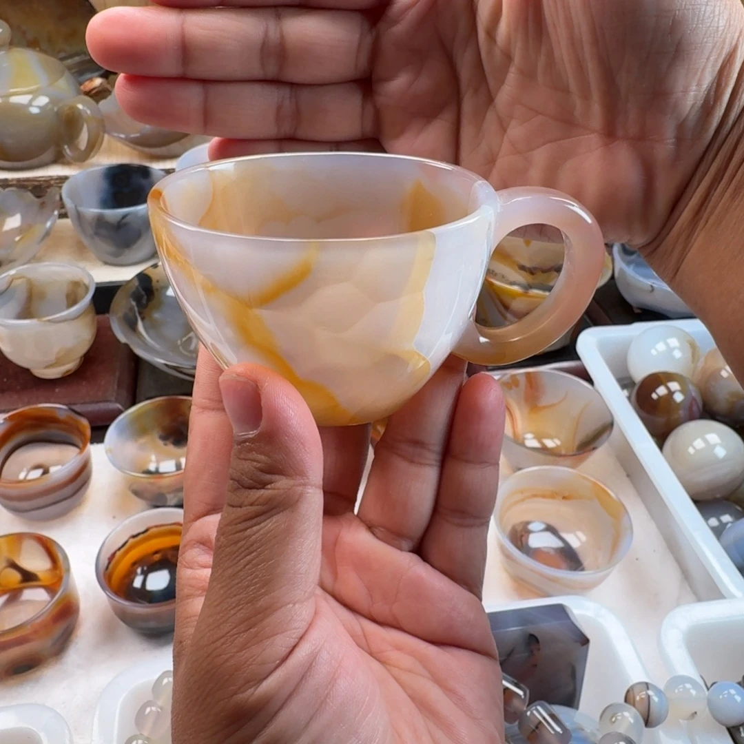 玛瑙/玉髓未镶嵌茶杯