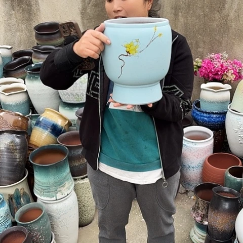 口20高25瑕疵一个盆子。