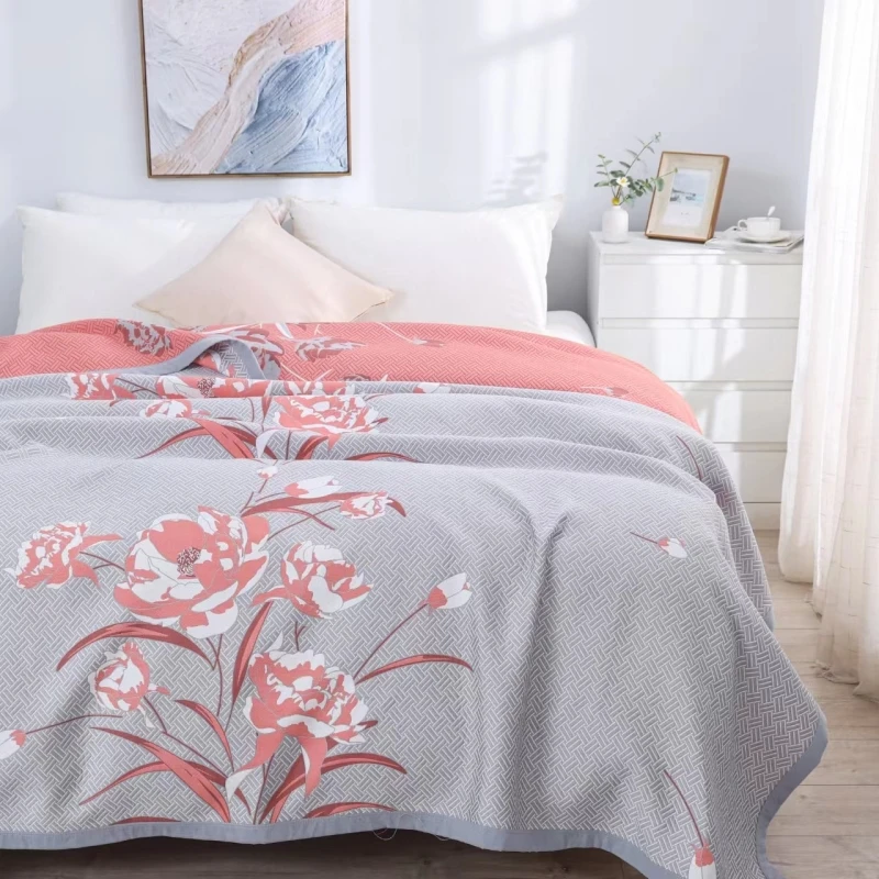 XDONGY（冬云家纺）200*230精梳棉多功能恒温毯 秋菊盎然 盖毯