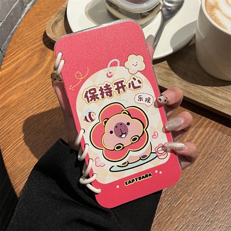 【苹果专属】翻盖笔记本手机壳适用iphone15/16/14/13/12保持开心