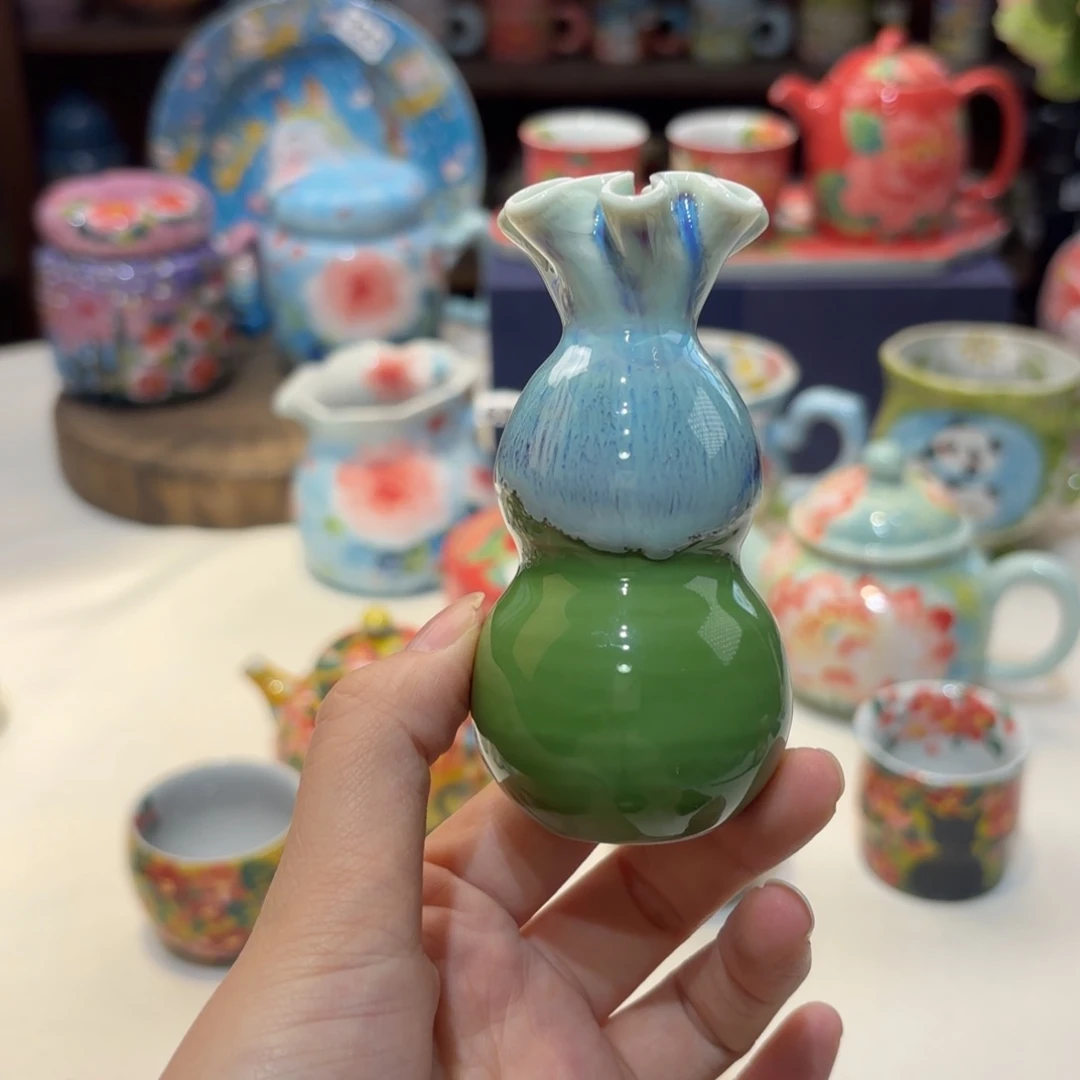 景德镇手绘高温釉下彩陶瓷茶具