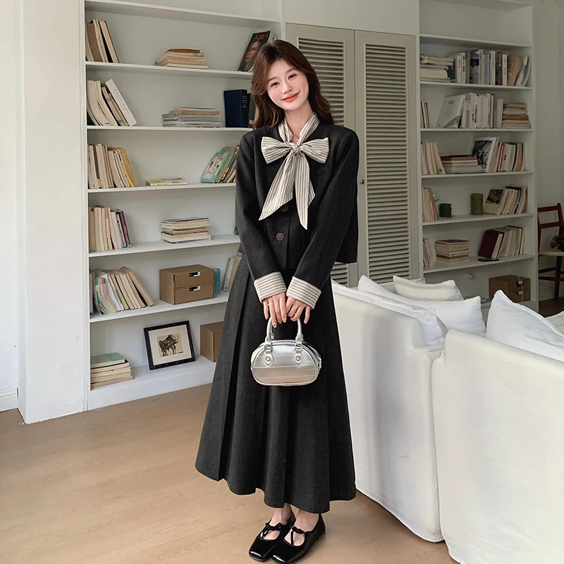 小香风西装套装裙女春季ootd穿搭2025超火高级感气质半身裙两件套