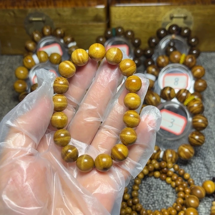 楠木（金丝楠）手串/手链枯木老料水波1.2