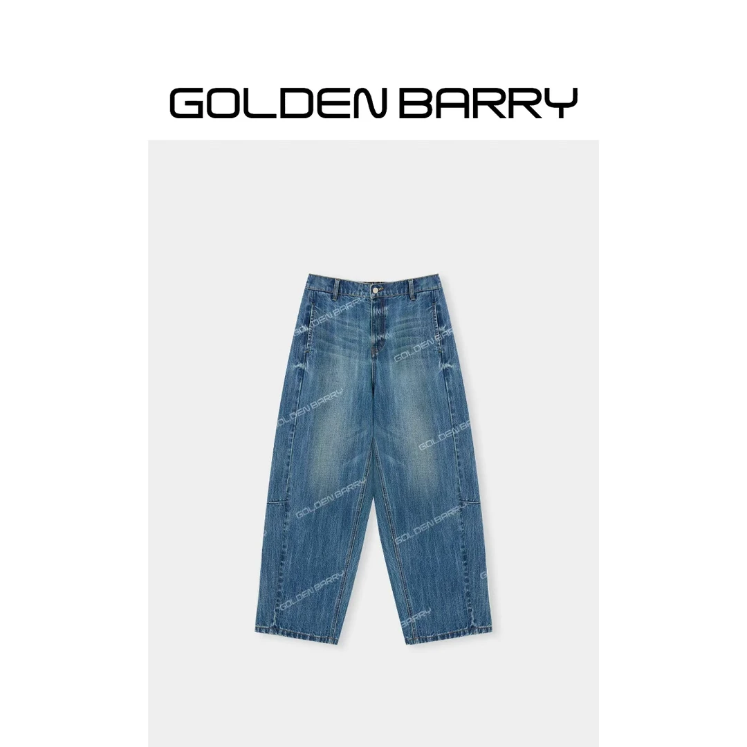 GOLDENBARRY九分牛仔阔腿裤501168
