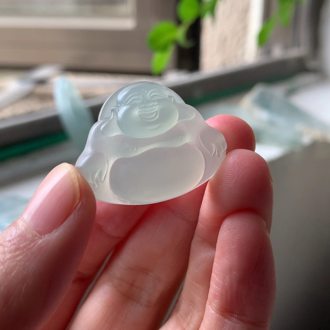 定制翡翠未镶嵌天然缅甸翡翠A货毛货正装佛