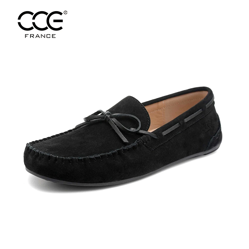 CCE真皮懒人鞋百搭豆豆鞋透气豆豆鞋英伦风情侣款乐福鞋男2093