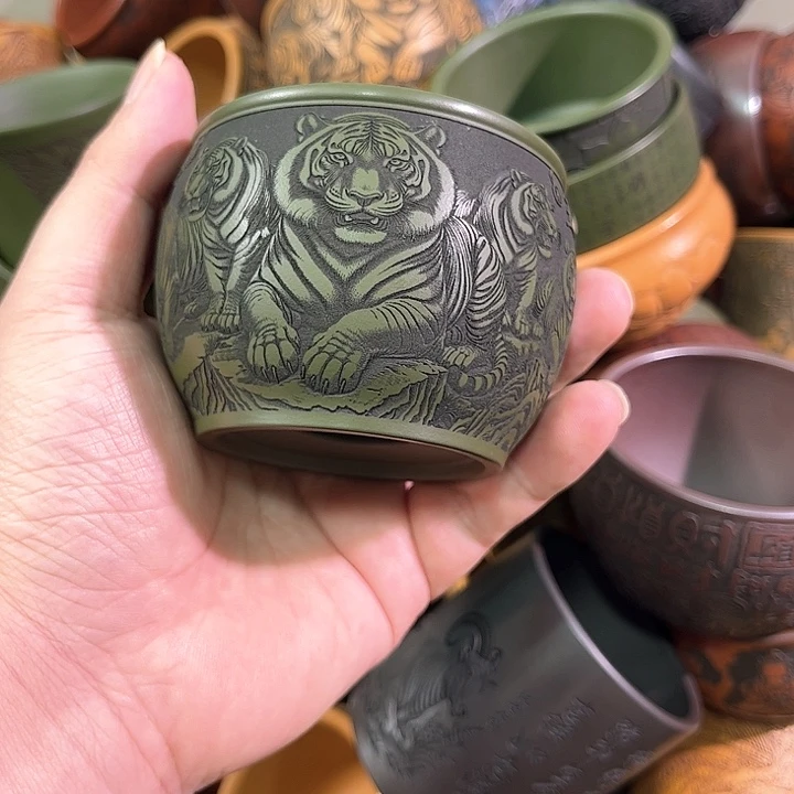 茶杯紫砂全手工紫砂主人杯