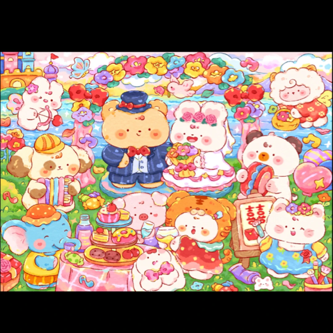 新疆长绒棉布，汤丸酱紫越系列童趣梦境大格十字绣精准印花