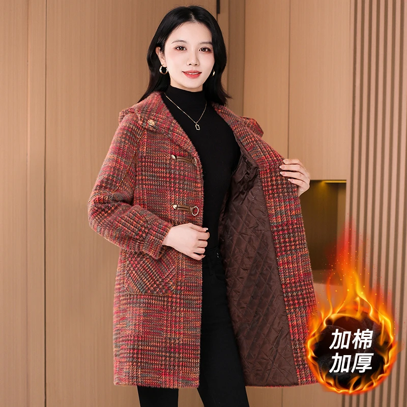 【可蓓儿】【可蓓儿】贵夫人毛呢外套女2025新款秋冬轻奢时尚洋妈妈装