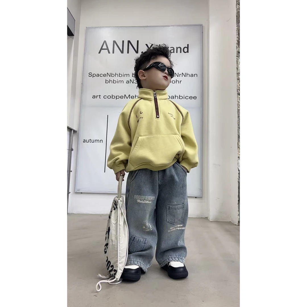 【棉逗熊品牌】男童韩版秋季休闲男童百搭卫衣-17366