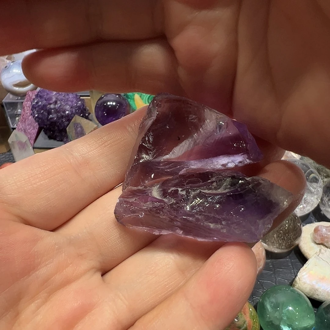 紫晶珠宝半成品未镶嵌水晶