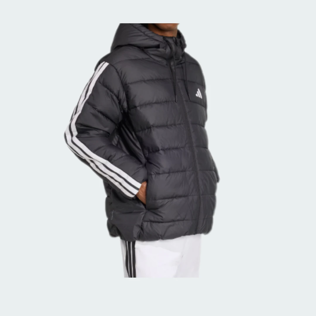 双旦礼遇阿迪达斯 拒水防风保暖舒适休闲连帽棉服男款秋冬 JM8355