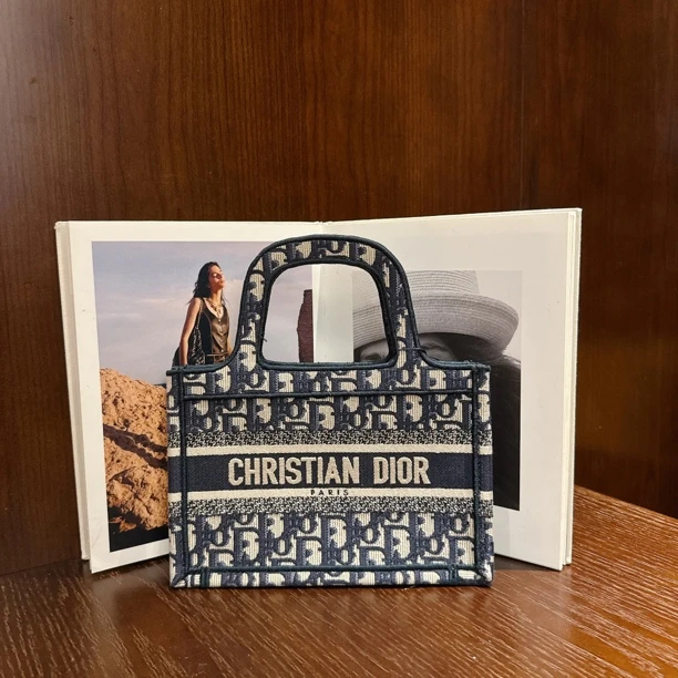 95新 DIOR/迪奥 book tote购物袋老花刺绣 Z25111507A