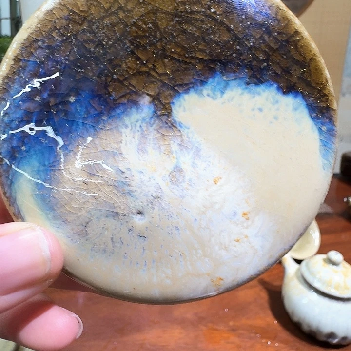 J***_建水紫陶白泥柴烧杯垫微瑕