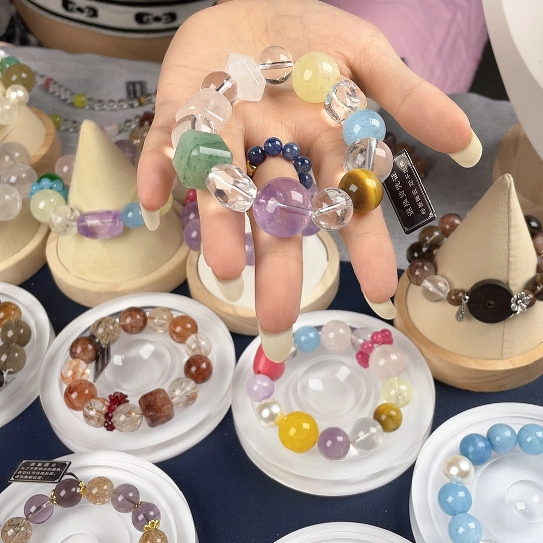 银S925镀金镶嵌手链水晶
