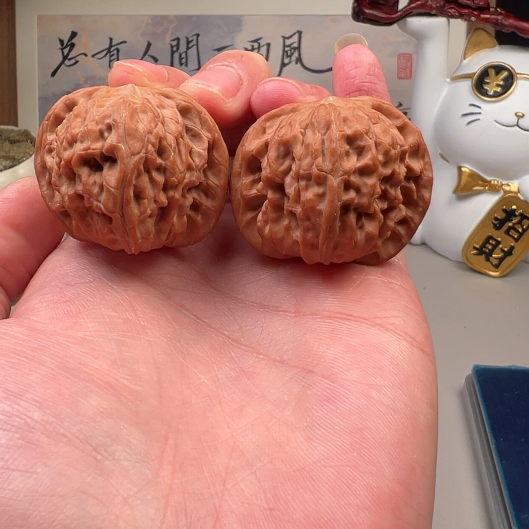 文玩核桃把件全品磨盘