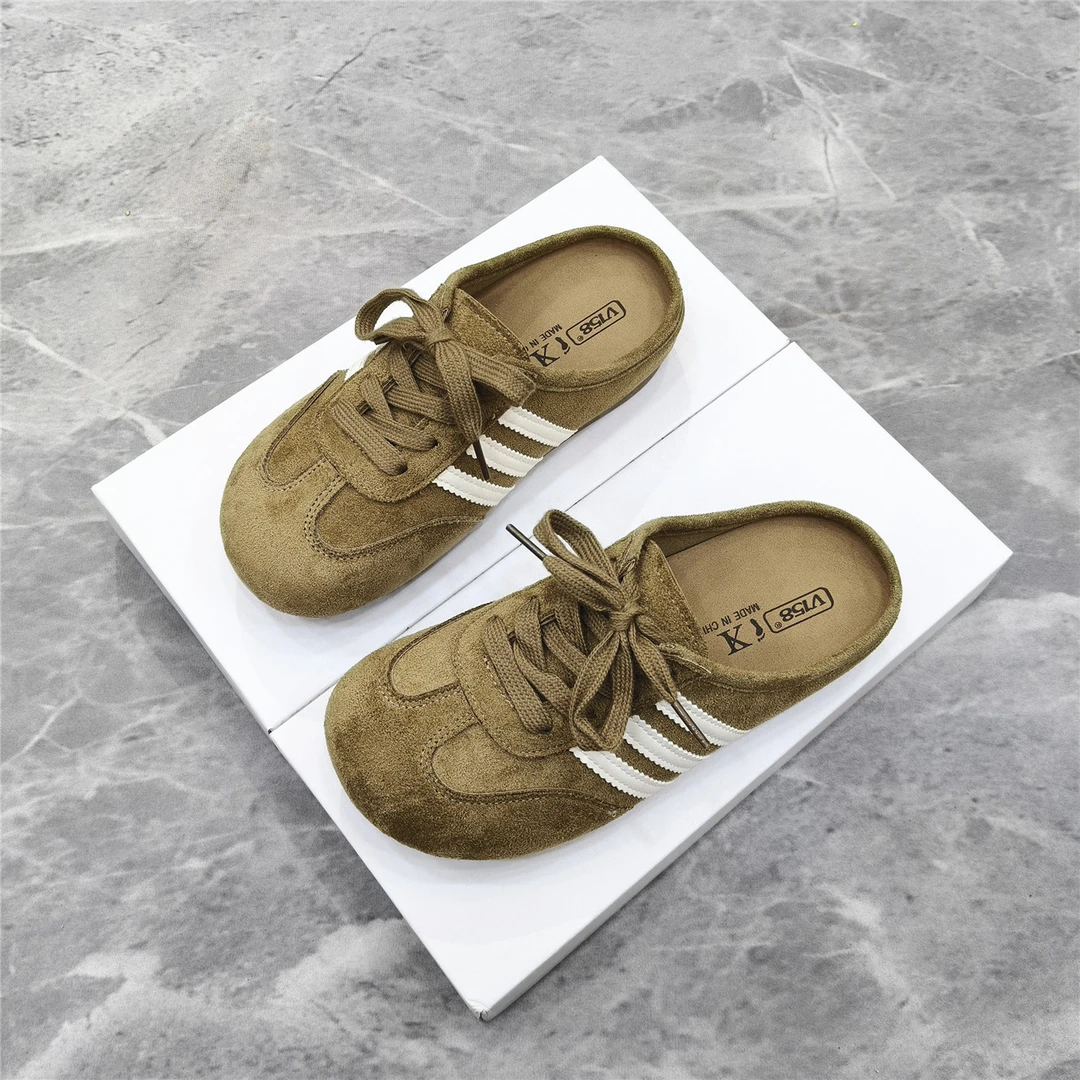 厚底增高外穿勃肯拖鞋女2025年秋季爆款一脚蹬包头博肯外出半拖鞋