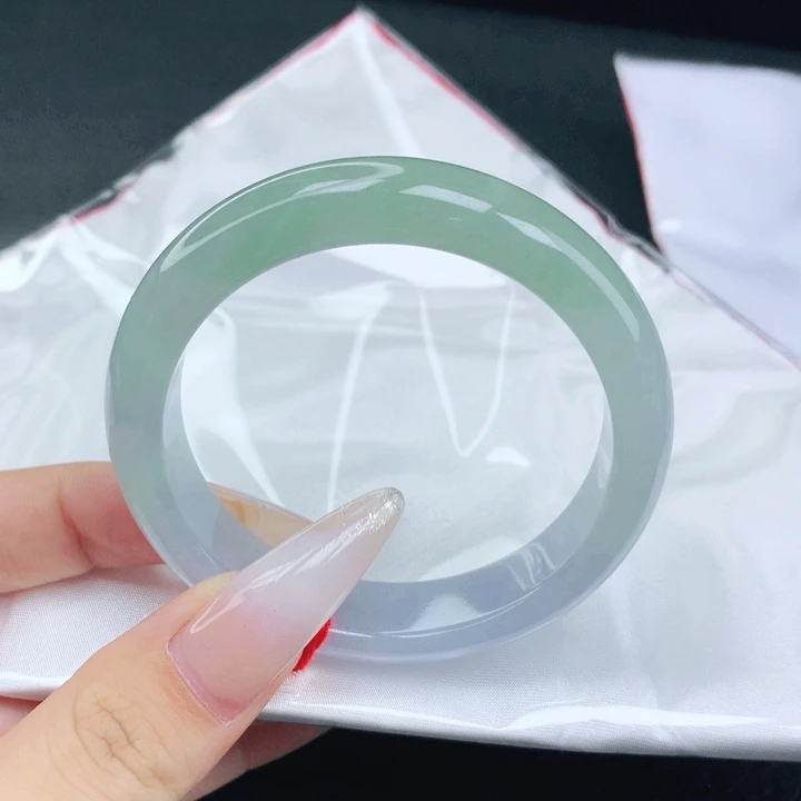 翡翠未镶嵌手镯52-53圈口