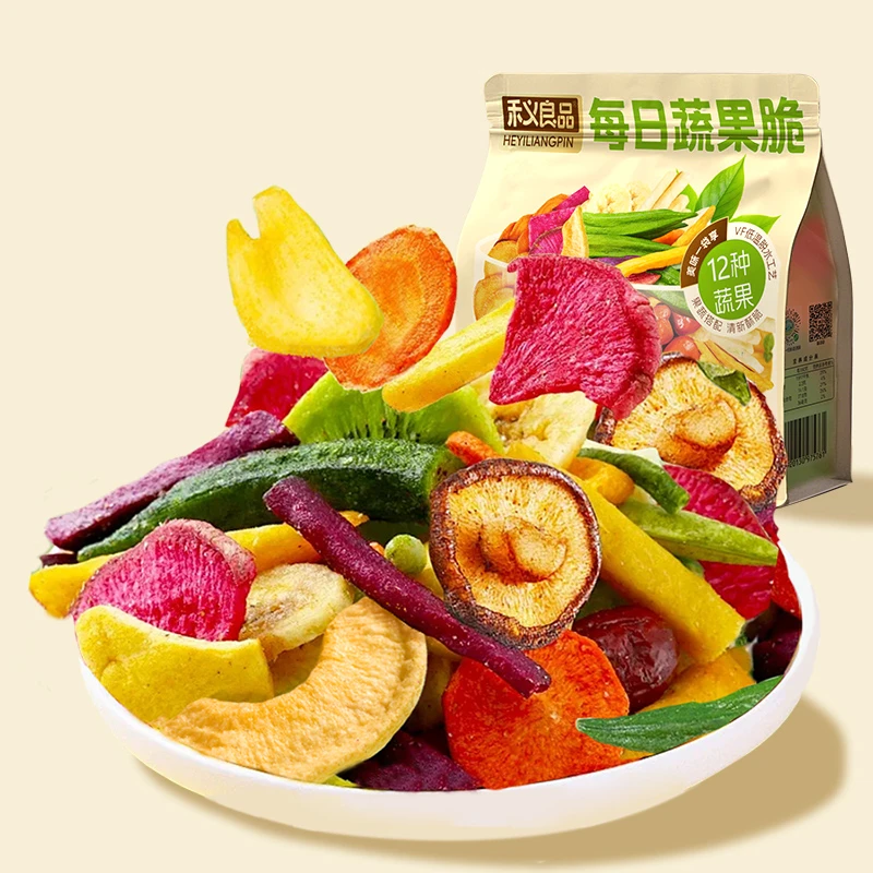 禾义良品12种蔬果脆100g*4袋混合果蔬脆片休闲网红零食脱水工艺