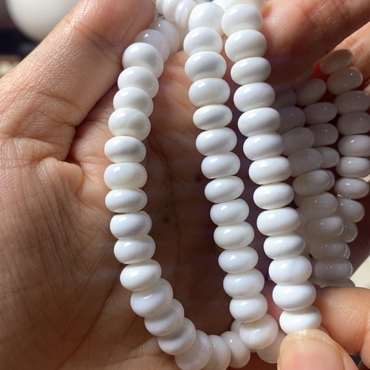 手串/手链贝壳直播间0.9白色算盘珠