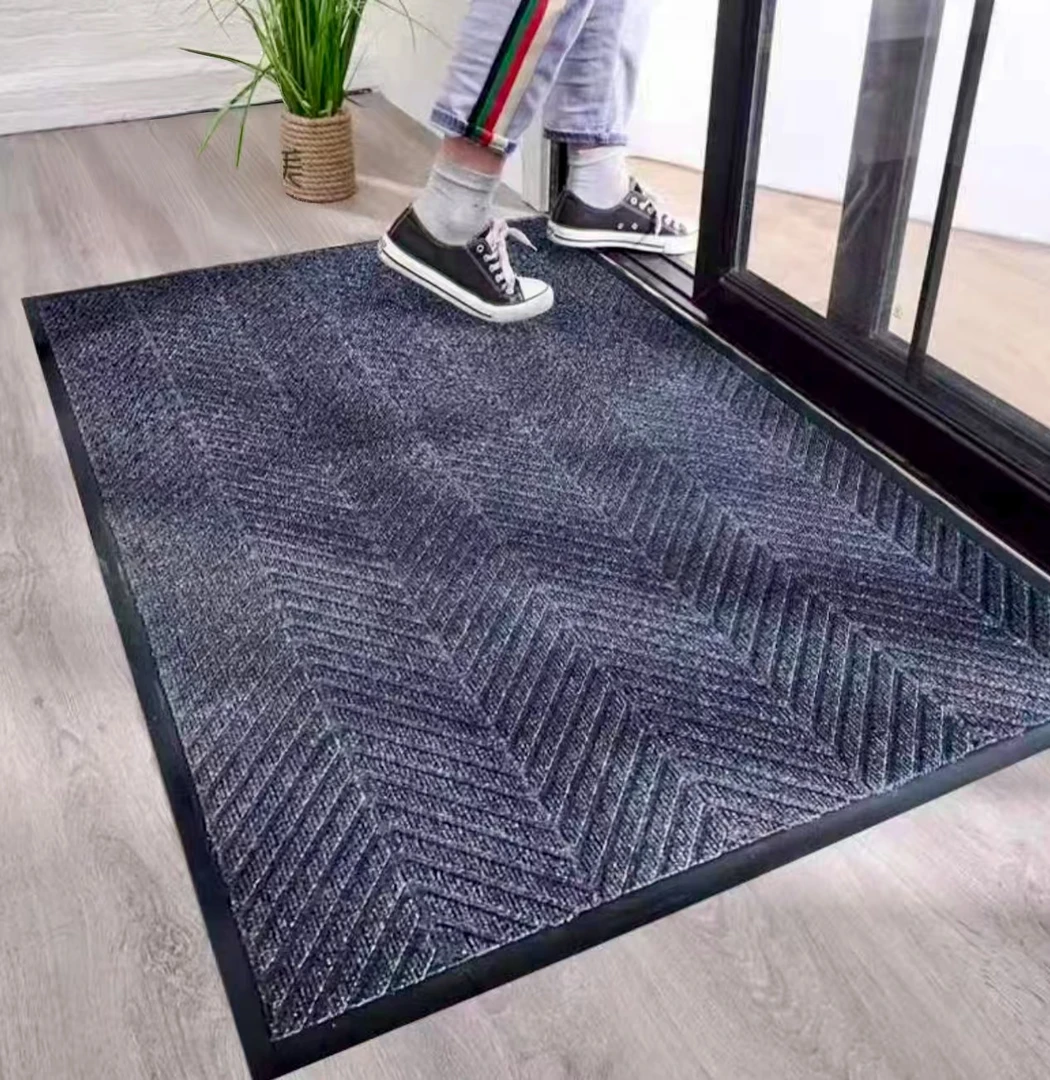 民用同款卧室入户门垫防滑耐脏吸水【轮胎纹】门口裁剪室外地毯家用