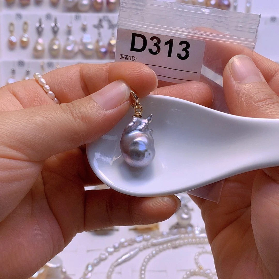 淡水珍珠颈饰银S925镶嵌