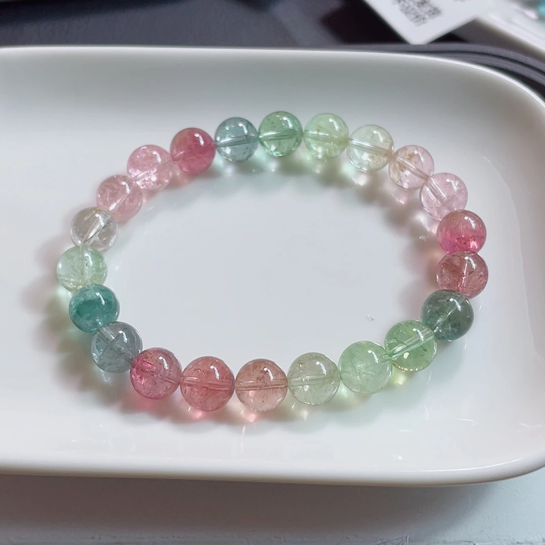 未镶嵌手链碧玺8.6mm左右