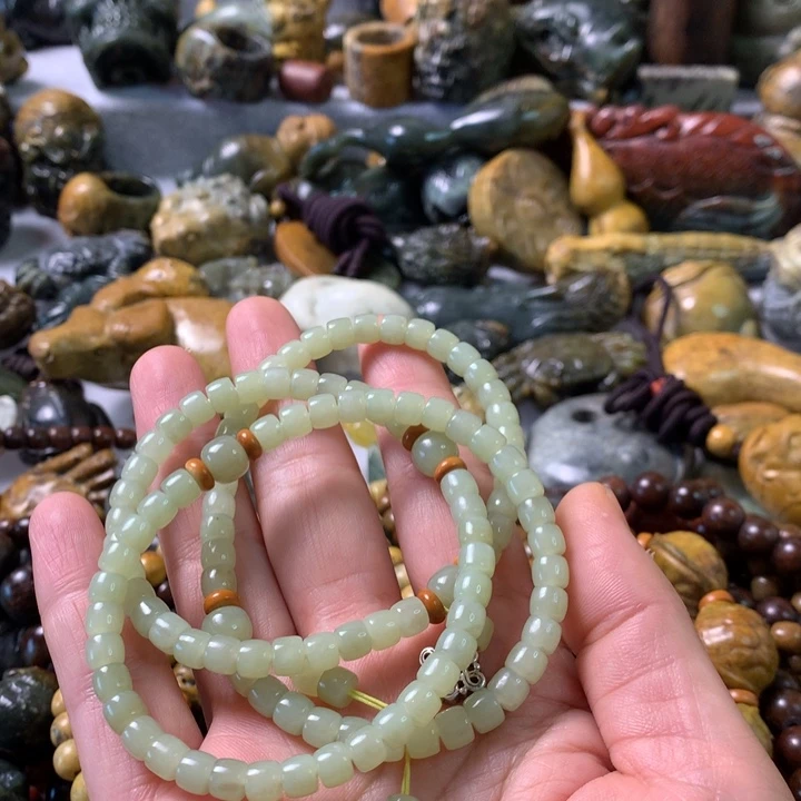 未镶嵌岫岩河磨玉（透闪石质玉）笔搁