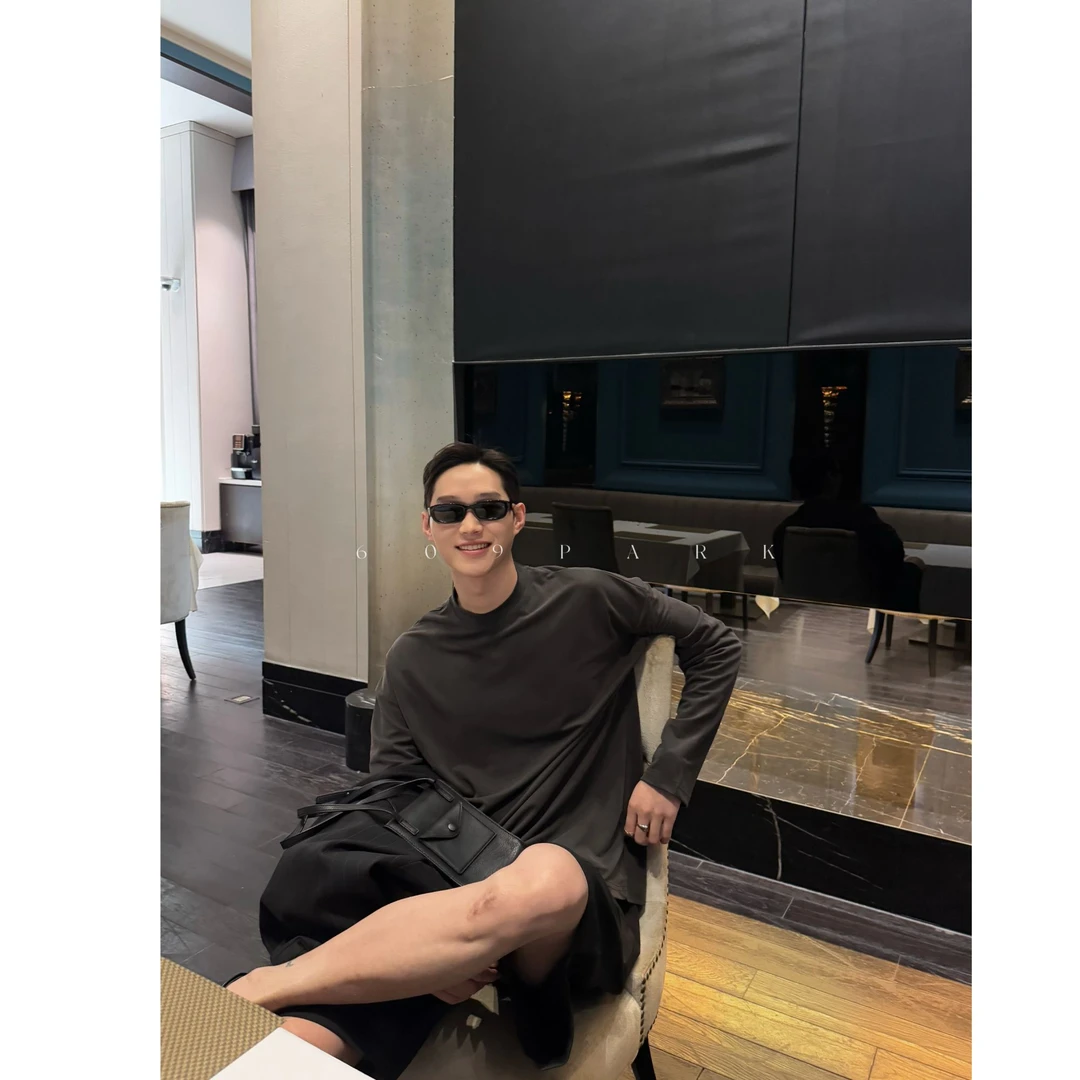 609PARK Baiscs 胶囊系列进口兰精莫代尔轻薄氧气感长T恤三色T904