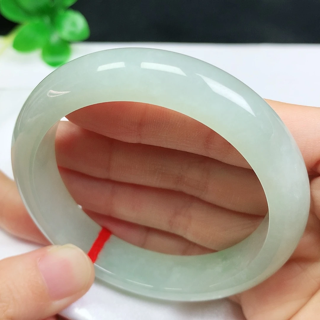 未镶嵌手镯翡翠55.5圈口冰甜绿181