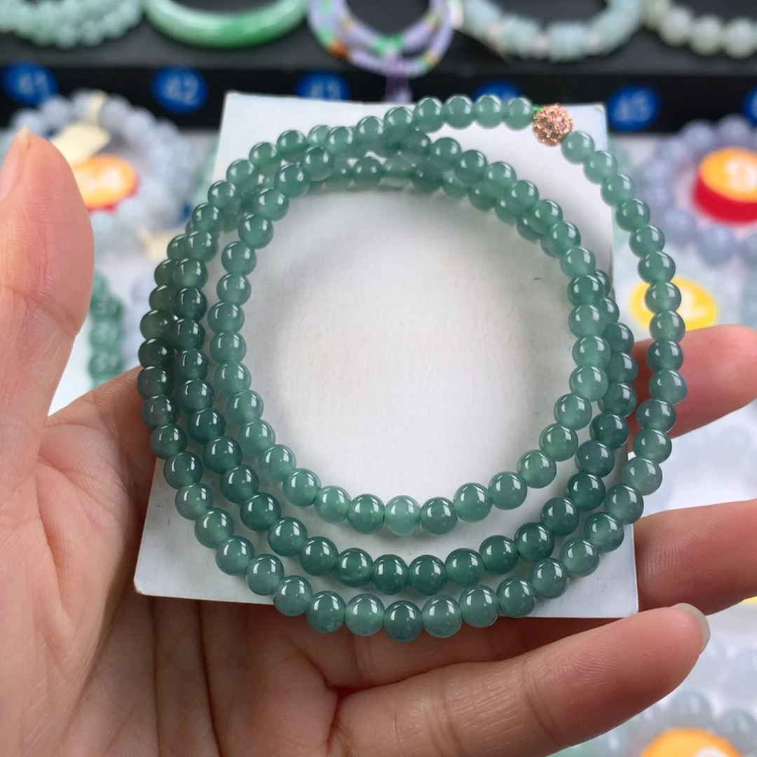 翡翠未镶嵌手链卡5.1