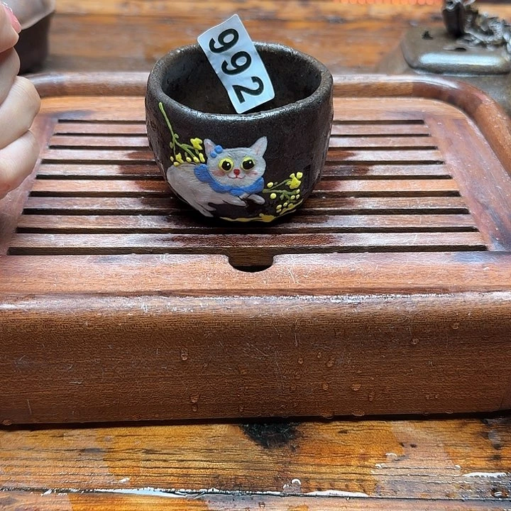 纯手工制作粗陶茶具