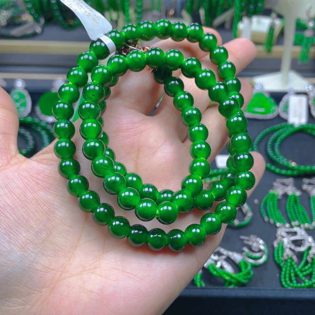 颈饰未镶嵌翡翠项链8