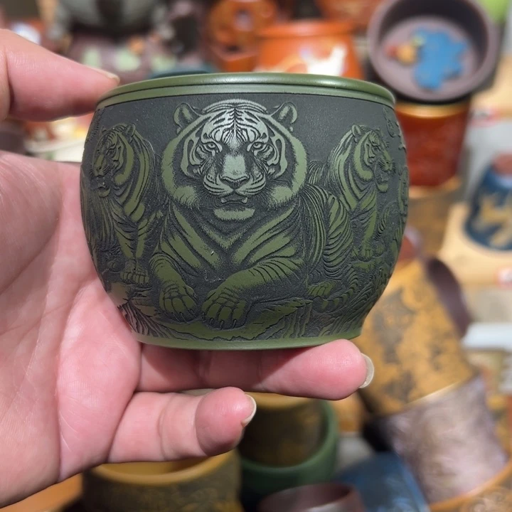 紫砂茶杯宜兴紫砂主人杯