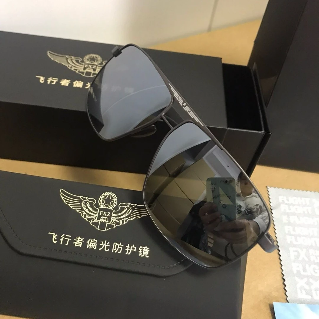 【八一服务社】21款飞行者偏光太阳镜紫外线军迷飞行太阳镜户外钓鱼