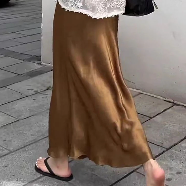 A8521半身裙女新款夏季鱼尾裙气质半裙中长裙