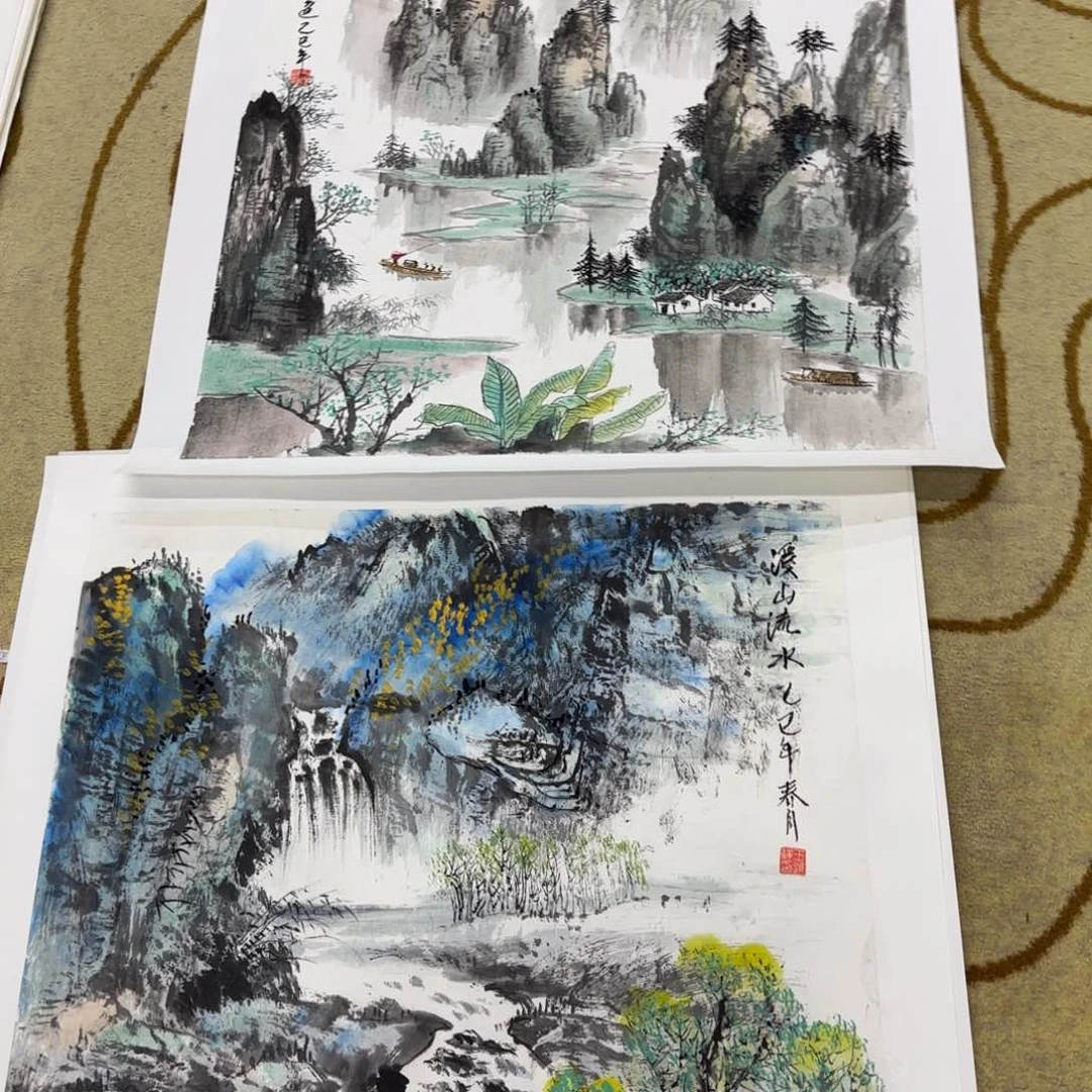 国画蘭***翔王进祥斗方李欣主播