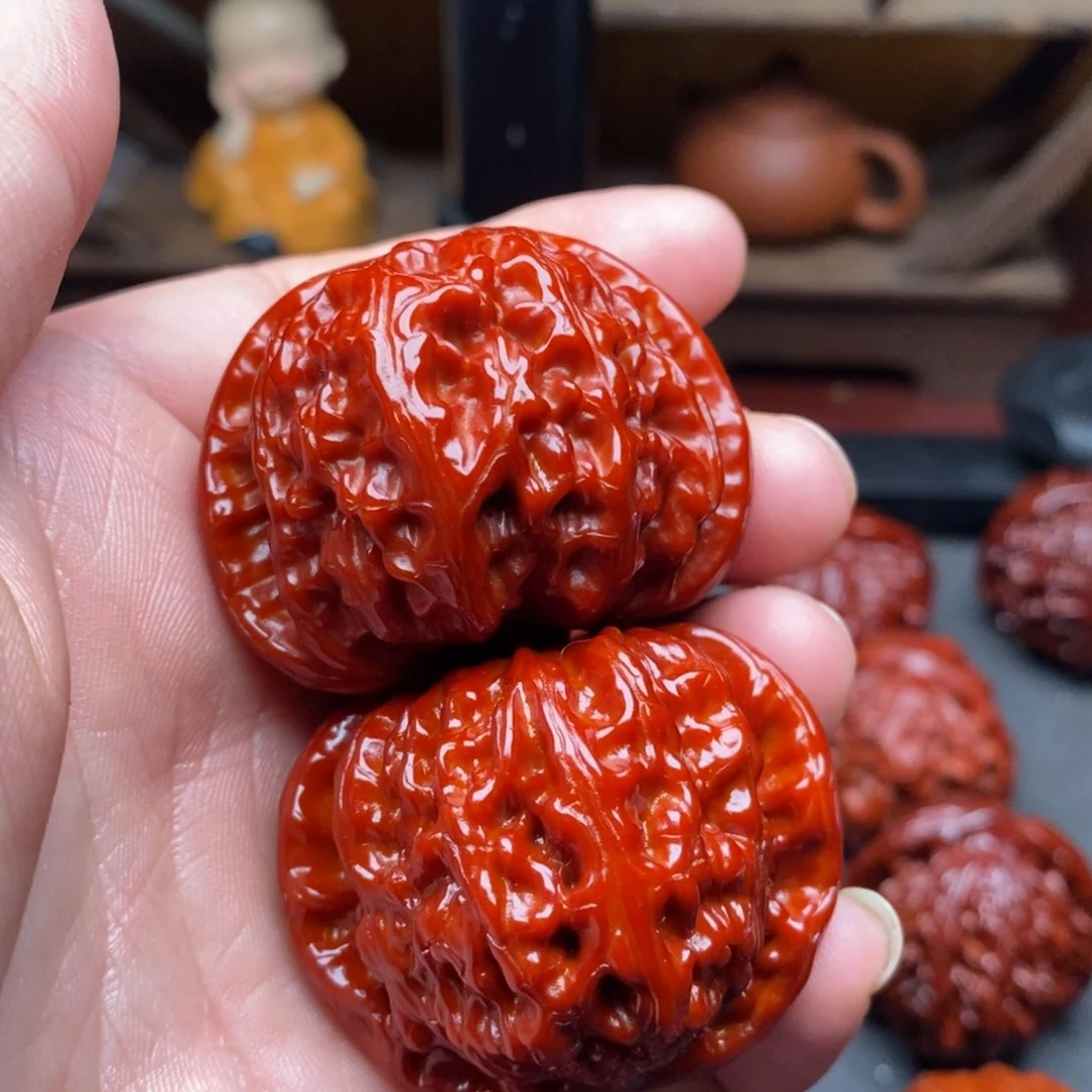 吊坠文玩核桃43白狮子