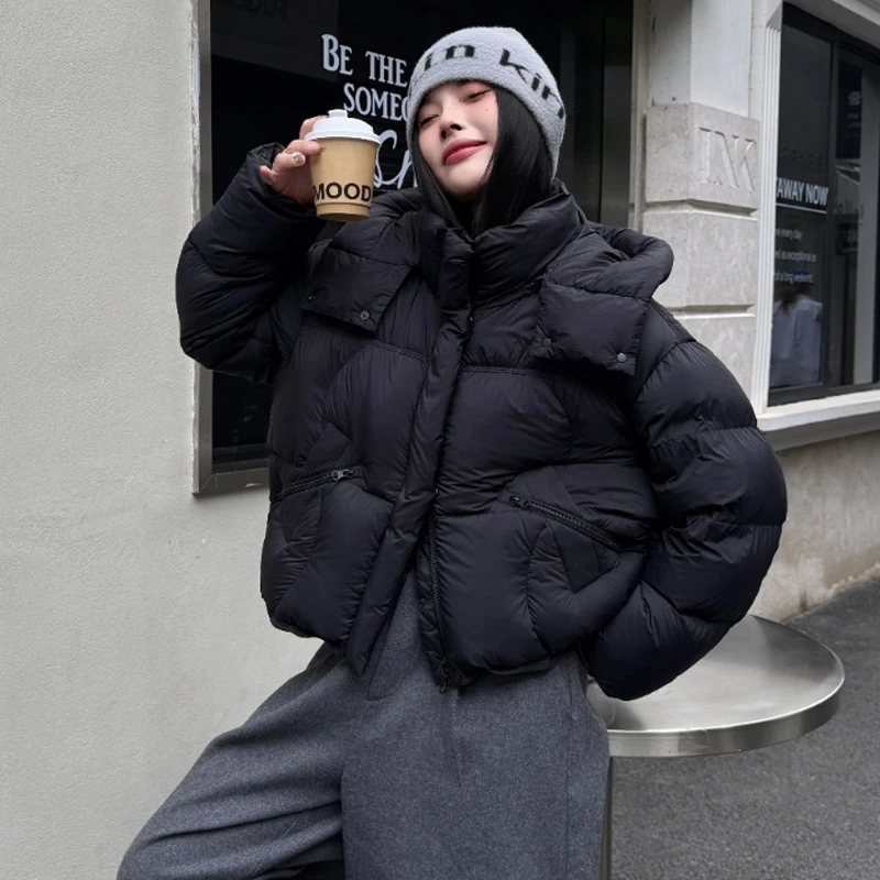 YPUT冬季女士时尚休闲加厚连帽羽绒服YHG411887G