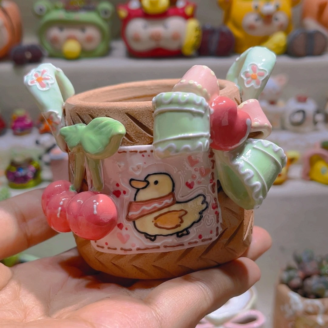 055纯手工制作重工盆盆