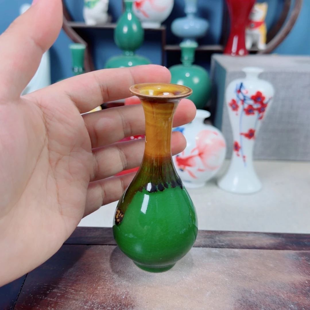 陶瓷手工小花器摆件