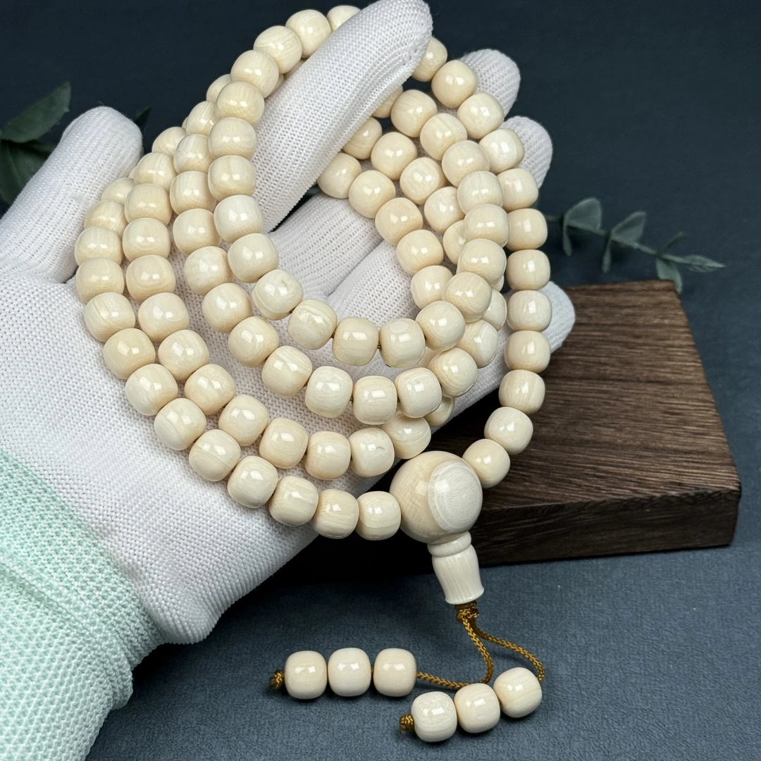 Q3526天然猛犸牙 老型108 10*9mm一物一图假一罚十