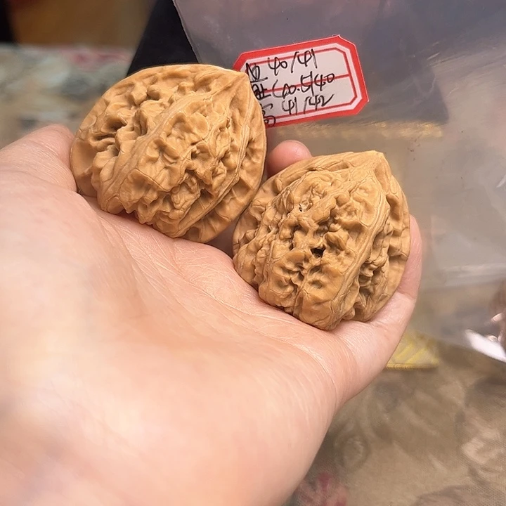 文玩核桃把件马蹄有修