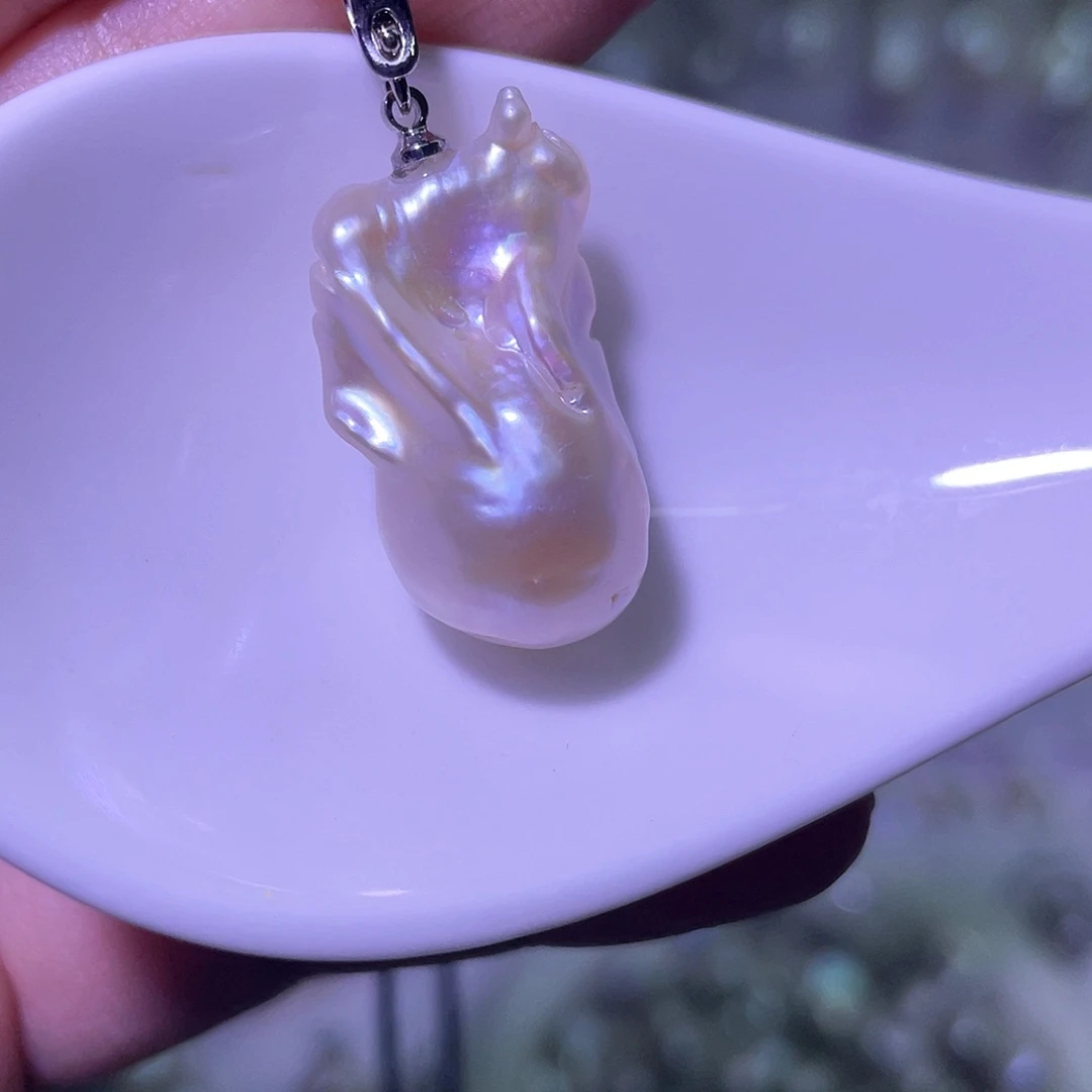 合金天然淡水珍珠吊坠淡水珍珠