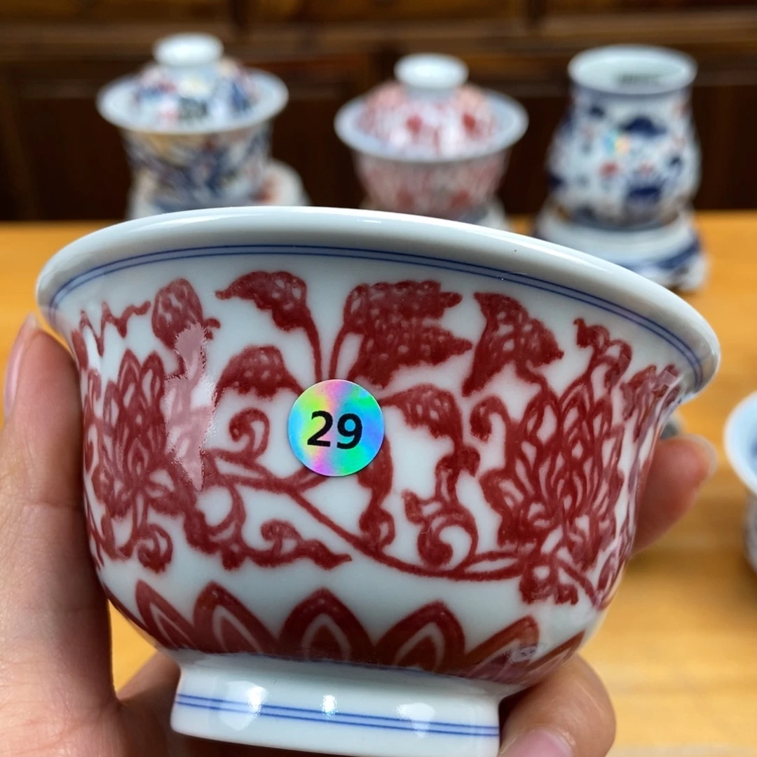 手绘现代茶具非古董