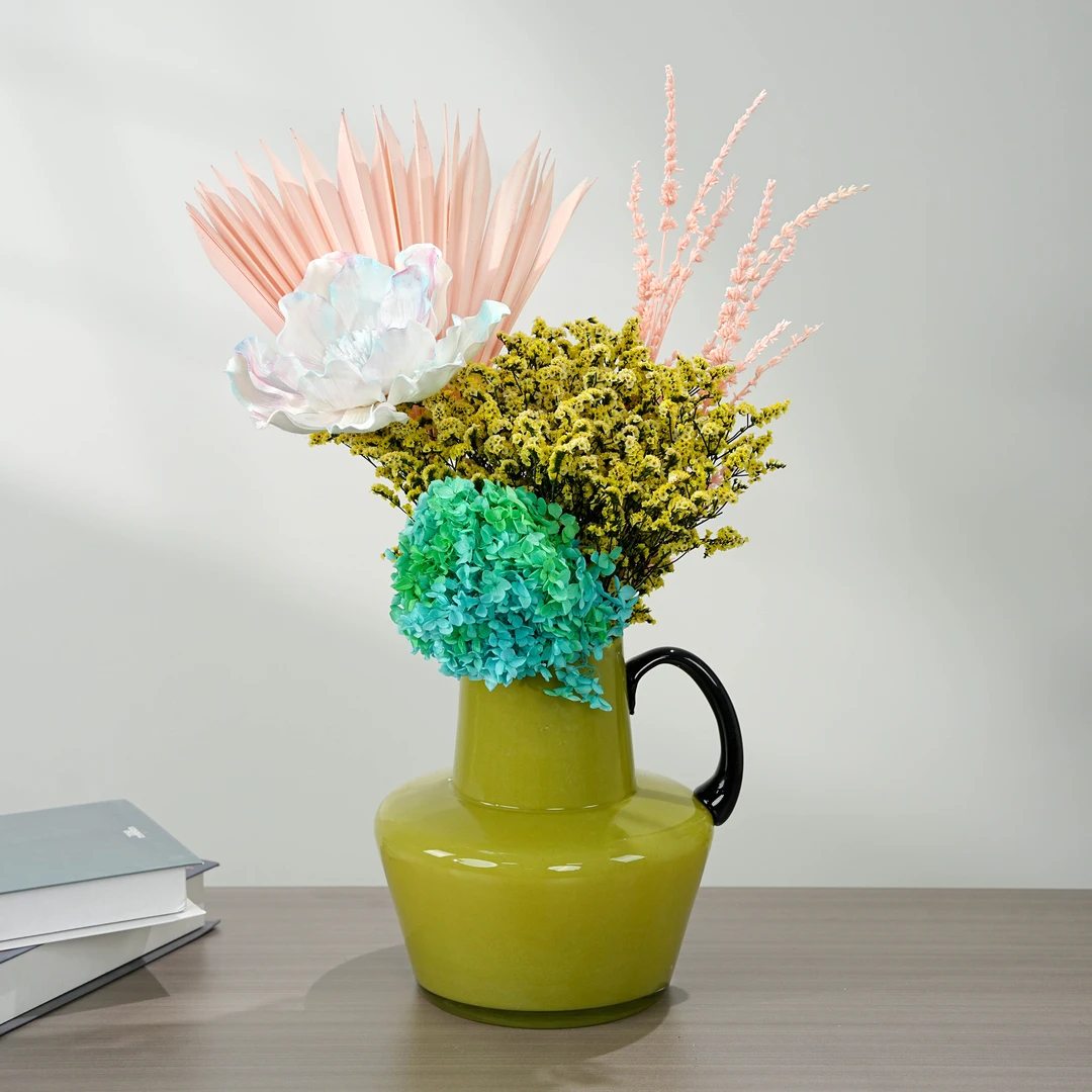 【永生花DIY材料包】水晶草/绣球/薰衣草/通草百合/观音扇