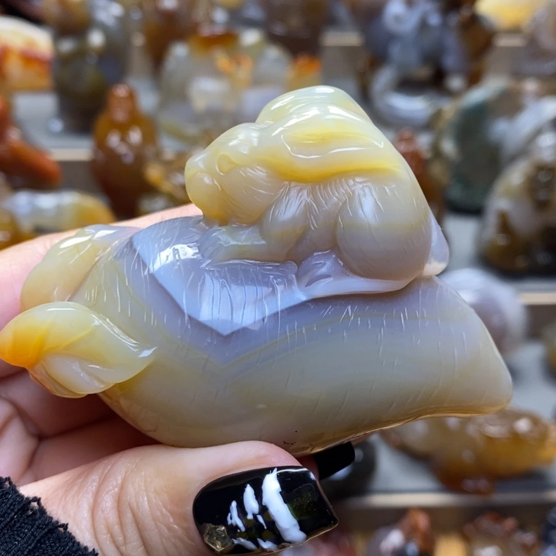 玛瑙/玉髓未镶嵌把件