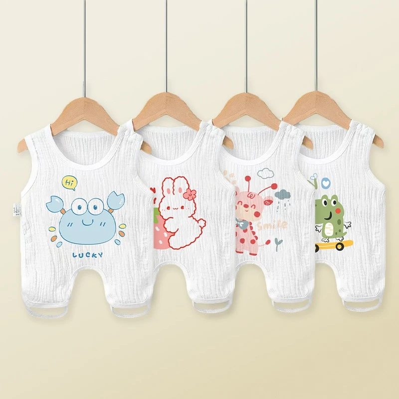 婴幼儿肚兜护肚半背衣宝宝夏季薄款透气无袖新生儿防着凉纯棉背心